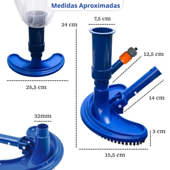 Kit Piscina 5000 L + Capa, Forro + Aspirador + Peneira + Haste 1,60 M Desmontvel + Mini Flutuador