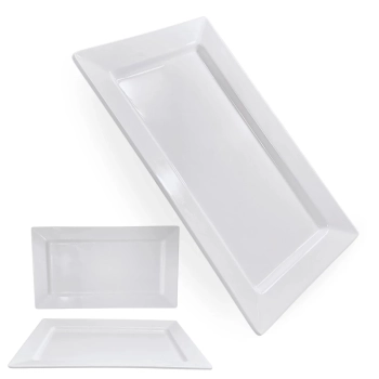 Travessa 40 Cm Retangular para Buffet Sushi Restaurante em Melamina Premium