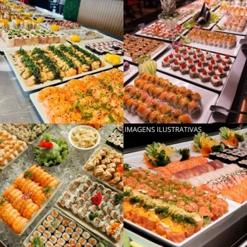 Travessa Prato para Buffet 35 Cm em Melamina Branca Ideal para Sushi Comida Japonesa