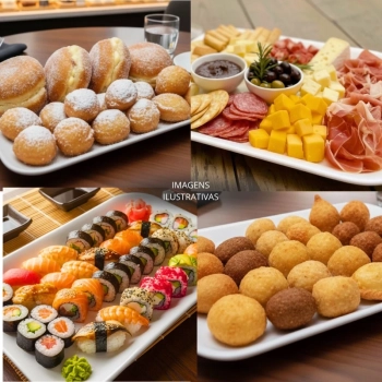 Kit 20 Travessas Bandejas 33,5 Cm para Buffet Sushi Expositor Vitrine Padaria Confeitaria Petisqueira