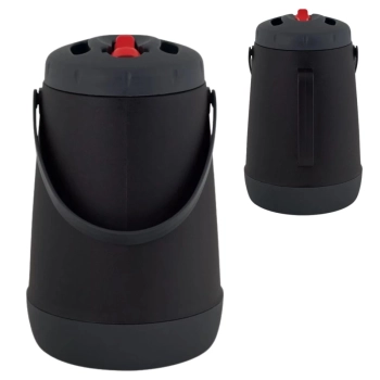 Jarra Garrafa Termica 2,5 Litros com Bico Flip Camp Preta Mor para gua, Suco, Ch e Terer