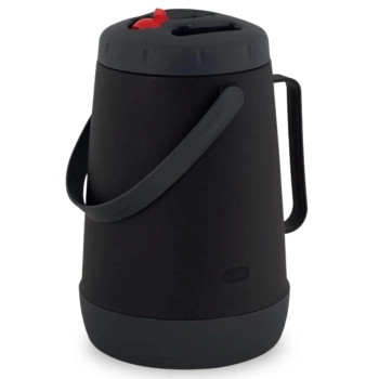 Jarra Garrafa Termica 2,5 Litros com Bico Flip Camp Preta Mor para gua, Suco, Ch e Terer