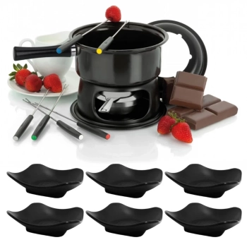 Kit Aparelho Servico para Fondue 2 em 1 Lugano Duo + 6 Mini Tigelas em Melamina