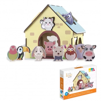 Kit Brinquedos Educativos Passa Animais + Roda Gigante Cores e Nmeros