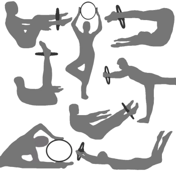 Arco Anel Pilates Yoga Exerccios Treino Tonificador Laranja
