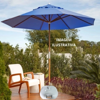 Base Plstica para Guarda-sol e Ombrelone de 21 Kg Jardim Piscina Preenchido com gua Ou Areia