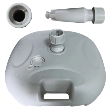 Base Plstica para Guarda-sol e Ombrelone de 21 Kg Jardim Piscina Preenchido com gua Ou Areia