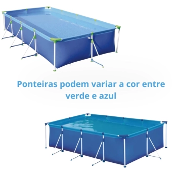 Piscina 5000 Litros Premium Mor Retangular Estruturada em Ao