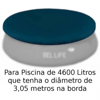 Kit Piscina Redonda Inflvel 4600 L + Forro + Capa