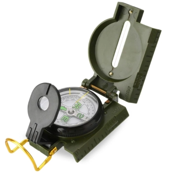 Bssola de Alumnio Modelo Militar com Indicador Fluorescente Guepardo