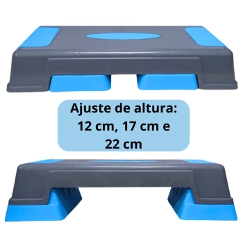 Step Regulvel Exercitador 63 Cm Aerbico com 3 Alturas Ginstica Crossfit Academia Exerccios