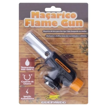 Ma�arico Flame Gun com Igni��o Autom�tica Temperatura de 800 �c � 1300 �c Guepardo