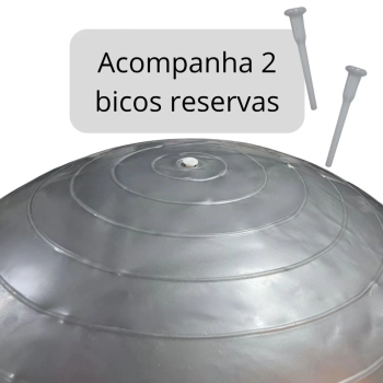 Bola Suia de Pilates 85 Cm Cinza Treino Pilates Ginastica Academia Yoga Exercicios