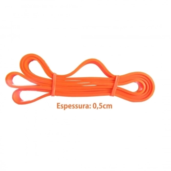 Faixa Elstica Super Band 2,1 Cm Intensidade Leve Cor Laranja