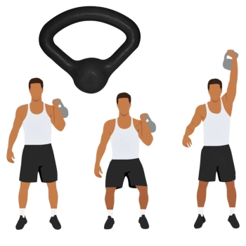 Kettlebell 4kg Ferro Pintado Preto