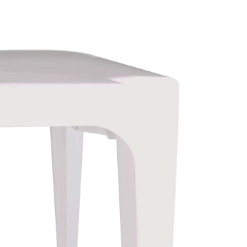 Mesa Quadrada de Plstico Branca Bela Vista