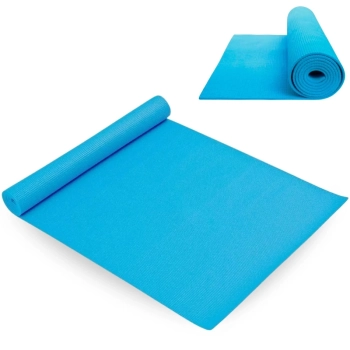 Colchonete Tapete Yoga Pilates em Eva Azul Claro 1,73 Mts Antiderrapante Ginstica Academia Fitness Exerccios