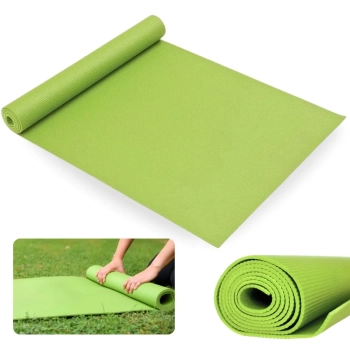 Kit Colchonete 1,73m + Extensor Elstico 1 Via Tenso Media + Roda Abdominal para Exerccios