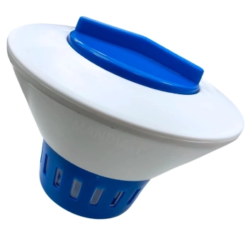 Flutuador Clorador Grande Netuno para Pastilhas de Limpeza e Manuteno de Piscinas
