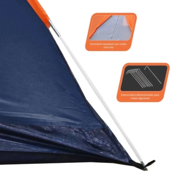 Barraca Panda 3 Pessoas Ntk Coluna D gua 600mm para Camping e Pesca