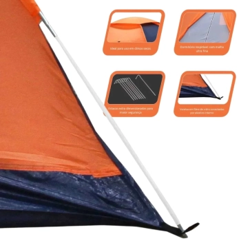 Barraca Panda 6 Pessoas Ntk Coluna D gua 600mm para Camping e Pesca