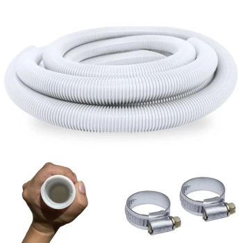 Kit Limpeza Piscina Mangueira 2m + Aspirador + Peneira + Flutuador + Cloro + Fita Prova Cloro