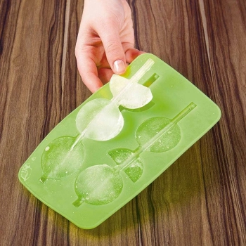 2 Formas para Gelo de Silicone Formato Limo Ice Drink Mor