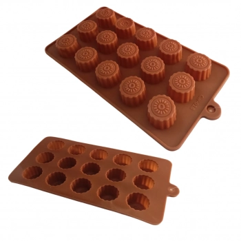 Kit Panelinha de Confeiteiro + Espatula + 4 Formas de Silicone para Chocolate