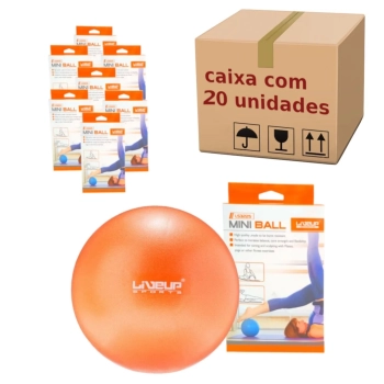 Caixa Master 20 Unidades Overball para Pilates 25cm Laranja Liveup