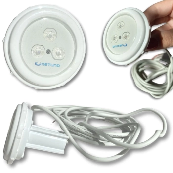 Refletor Super Led 3w Azul para Iluminao de Piscinas Marca Netuno