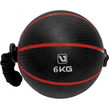 Bola Peso Medicine Ball Treino Exerccio 6 Kg com Corda