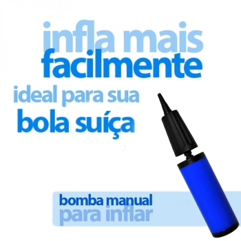 Kit Bola Sua 55cm com Mini Bomba + Faixa Elstica Tenso Forte Azul Liveup