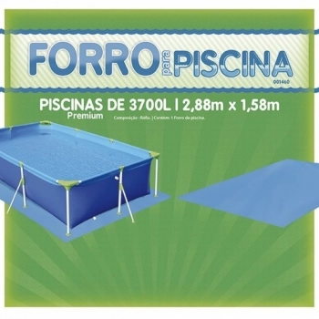 Kit Capa + Forro para Piscina de 3700 Lts Mor + Bomba Filtrante 110v 2200 L/H