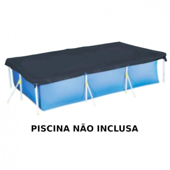 Kit Capa + Forro para Piscina de 3700 Lts Mor + Bomba Filtrante 220v 2200 L/H