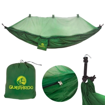 Rede Dormir Descanso Amazn Casa Camping Pesca com Tela Mosquiteiro Guepardo