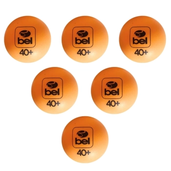 Bolinha de Ping Pong Tnis de Mesa 4 Cm Laranja 6 Unidades