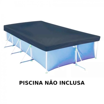 Kit Capa e Forro para Piscina 6200 L Mor + Bomba Filtrante 220v 2200 L/H