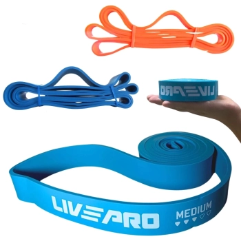 Kit Faixa Elstica Super Band 2 Fortes + 2 Mdias + 4 Leves Liveup