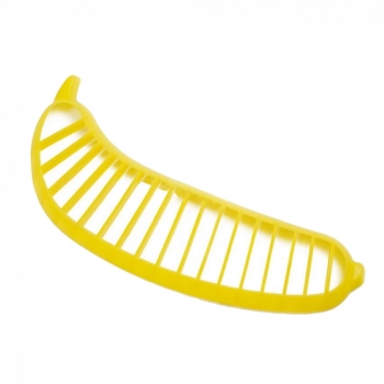 Tbua de Madeira Pequena Sem Cabo 21 Cm + Fatiador de Banana Fackelmann