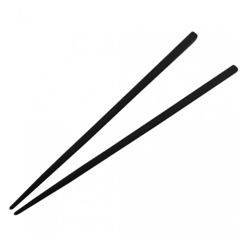 Par de Hashi para Comida Japonesa em Poliestireno 22 Cm Preto