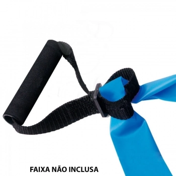 Kit Faixa Elstica Forte + Pegador + Corda de Pular + Mini Band Forte