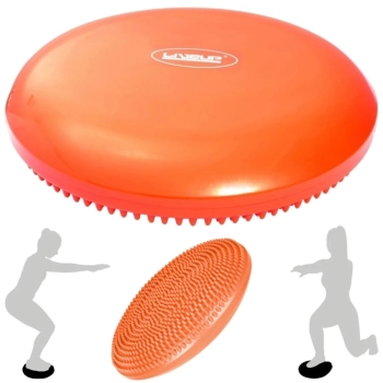 Disco Inflvel Equilibrio + 2 Overball para Pilates 25cm Laranja