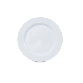 Prato de Melamina / Plstico para Sobremesa 17,5 Cm Branco