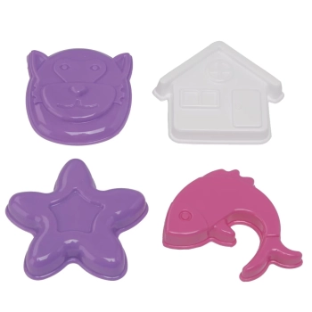 Brinquedo Infantil de Praia Areia Carrinho Cargo com Balde, Pazinha, Rastelo 11 Peas Rosa