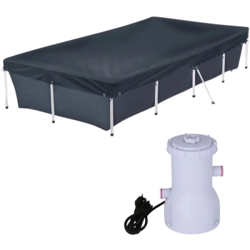 Capa para Piscina 3000 Litros Mor + Bomba Filtrante 110v 2200 Litros Por Hora (piscina No Inclusa)